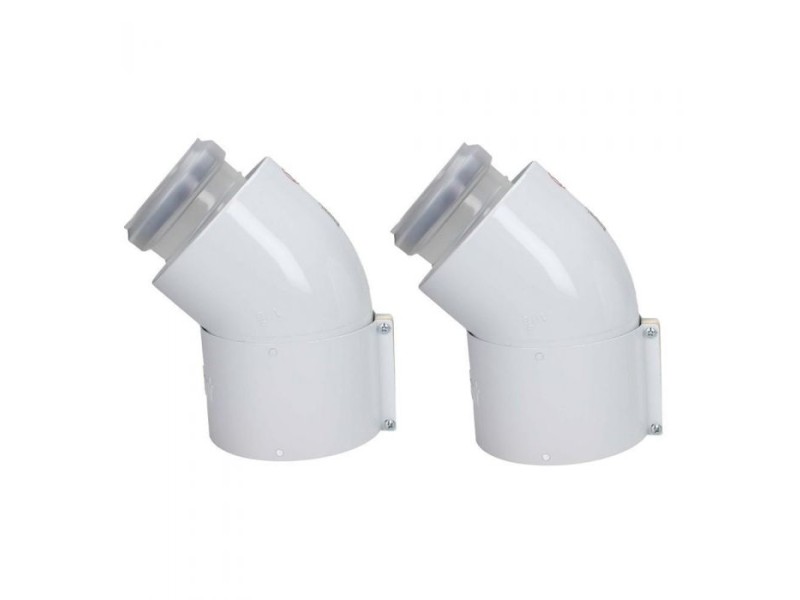 Vaillant Elbow 45Deg DN 60/100 PP (2Pcs)